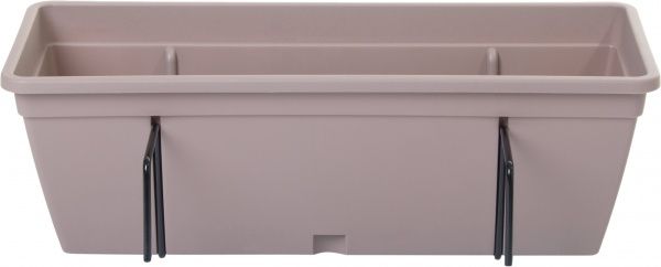 Ящик балконний з кріпленням Sanja IPPI Анверсо мокко прямокутний 15.8л мокко 