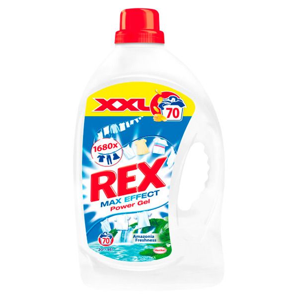 Гель для прання Rex Max Effect Power Gel Амазонська Свіжість 4.62 л