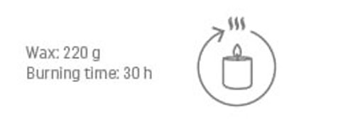 Свеча в стакане с предсказанием аромат лайт блу 