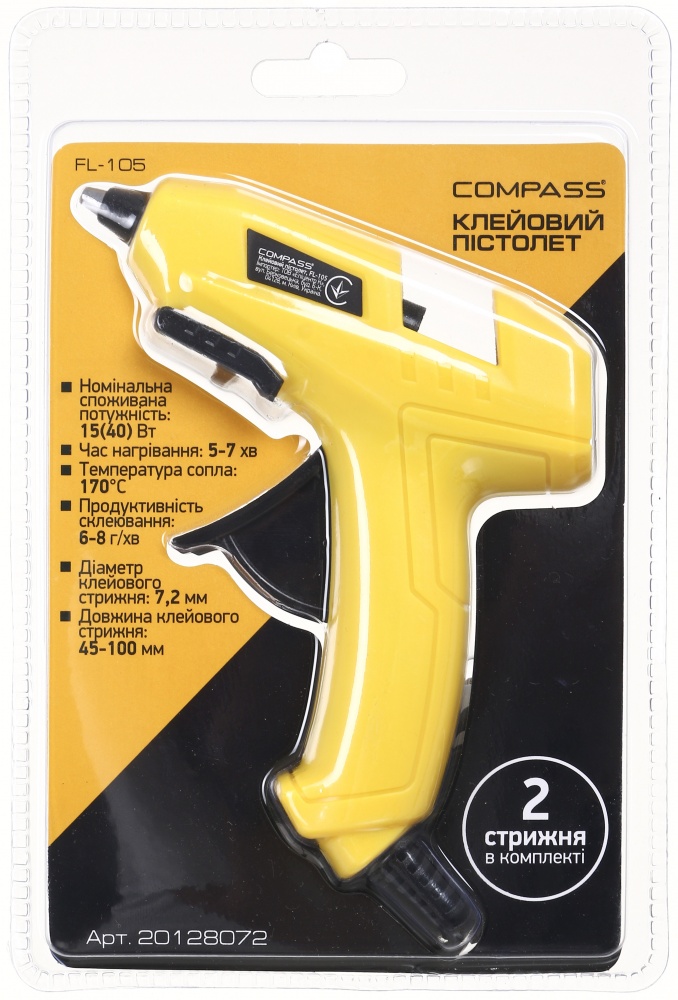 Пистолет клеевой Compass FL-105