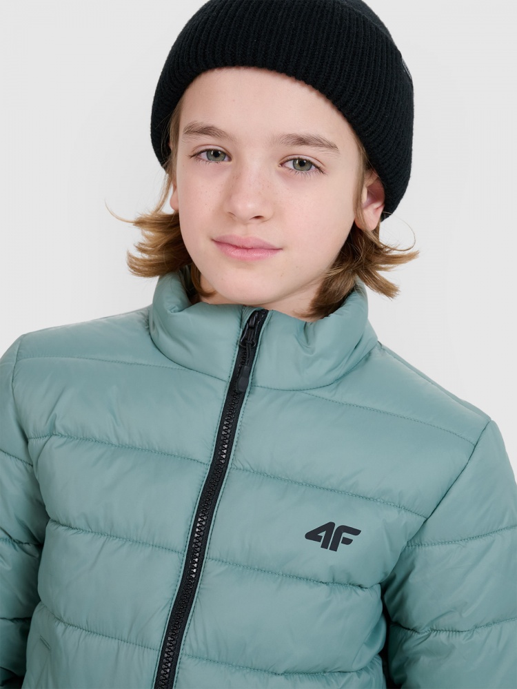 Куртка для мальчиков демисезонная 4F DOWN JACKET M520 4FJWSS25TDJAM520-41S зеленая
