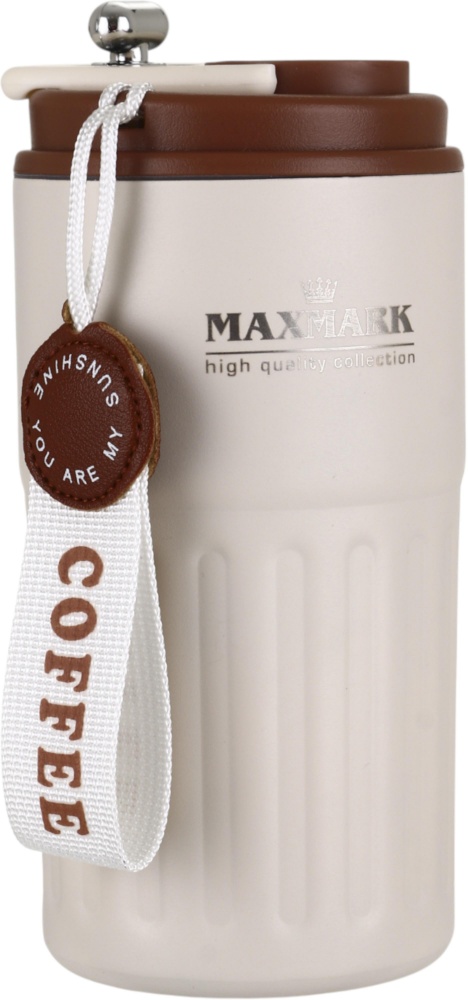 Термочашка Maxmark Glenmore 450 мл беж/коричневый MK-CP00145