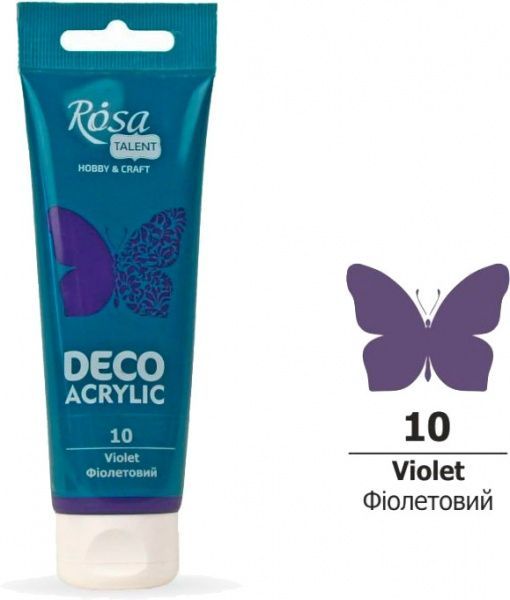 Акрил для декору фіолетовий матовий 75 мл Rosa Talent