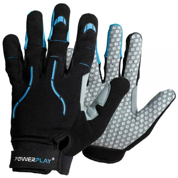 Велоперчатки PowerPlay PP_6662_M_Cyan 