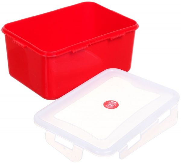 Контейнер Фієста 2.5 л прямокутний червоний Алеана
