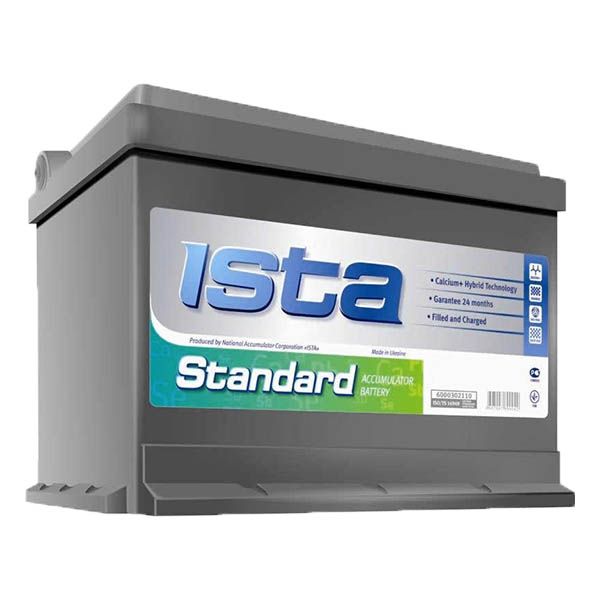 Аккумулятор автомобильный Ista Standard СНГ 50А 12 B «+» слева