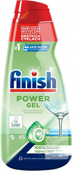Моющее средство для ПММ Finish All in 1 Power Gel 0% 0,9л