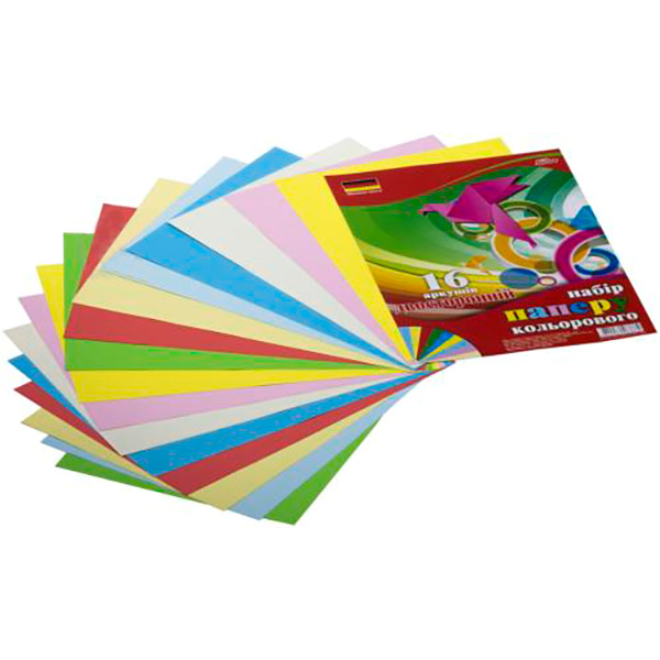 Бумага цветная 16 листов Мечты сбываются