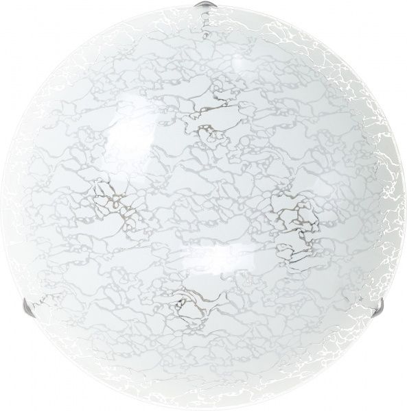 Світильник настінно-стельовий УТ Сяйво НПБ Мармур 4x60 Вт E27 срібний 5002 