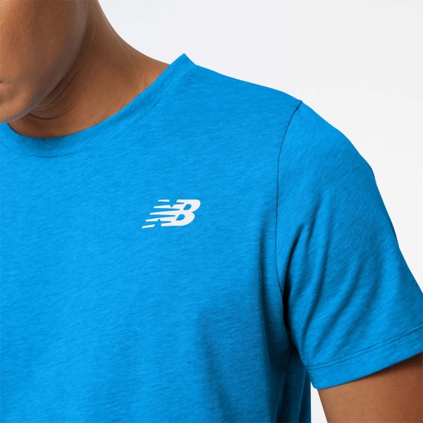 Футболка New Balance HEATHERTECH MT11070SB8 р.XL блакитний