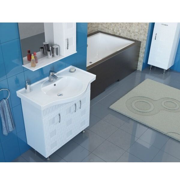 Тумба підлогова Aqua Rodos Ассоль 80 з умивальником New Klasik 060100-u