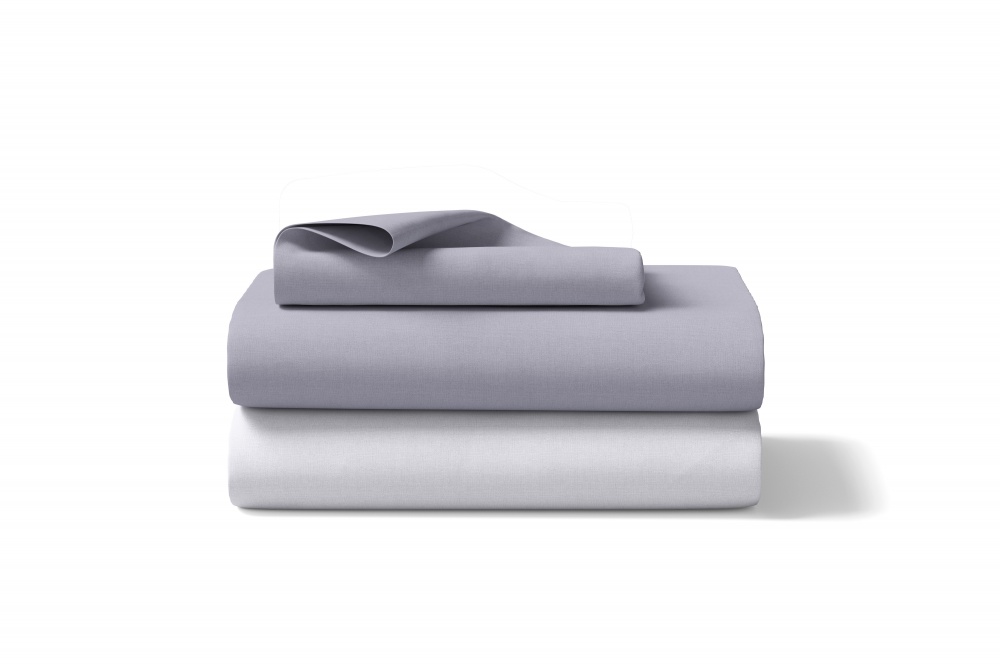 Комплект постельного белья Mono 1.5 серый Luna