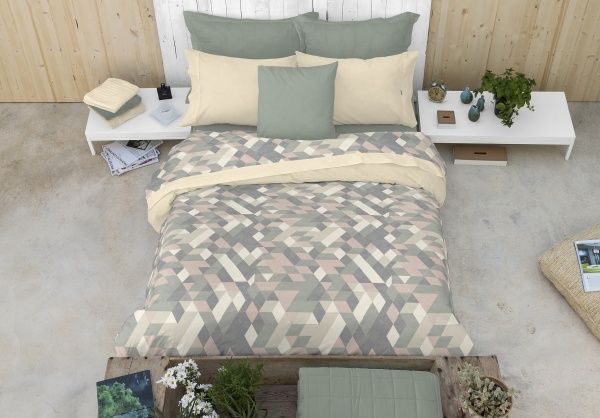 Комплект постільної білизни Helens сімейний оливковий Guy Laroche Paris 