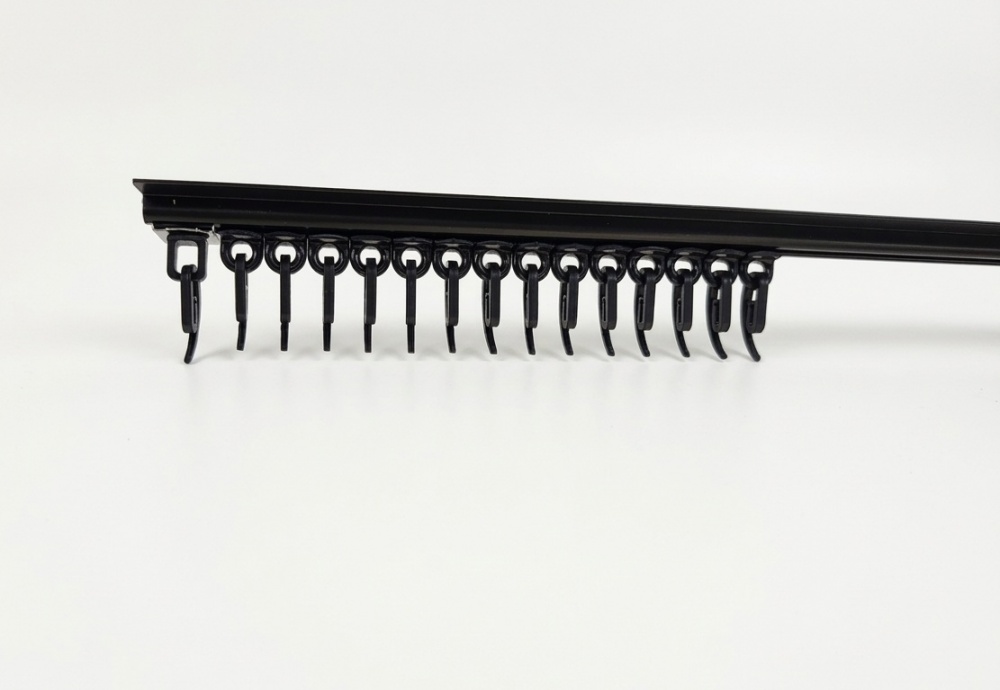 Карниз Karniz plus AL-1 одинарный 350 см черный 1 шт.