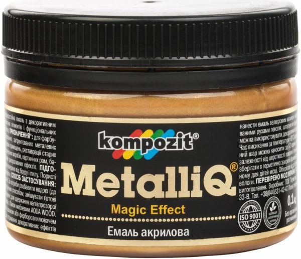 Эмаль акриловая MetalliQ Kompozit красное золото 0,086 л