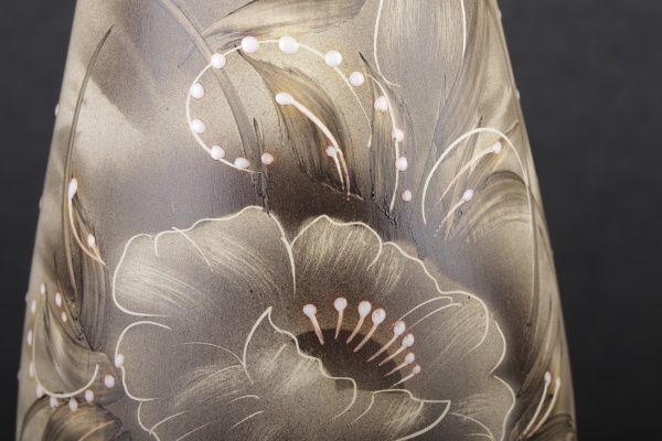 Ваза керамическая бежевая Грация РЕЗКА 68см