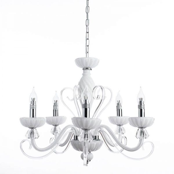 Люстра подвесная Arte Lamp OdettaA7195LM-5WH 5x40 Вт E14 белый 