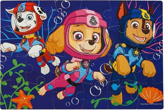 Пазл деревянный Spin Master 4 в 1 «Щенячий Патруль» 23х15 см SM98490/6040049