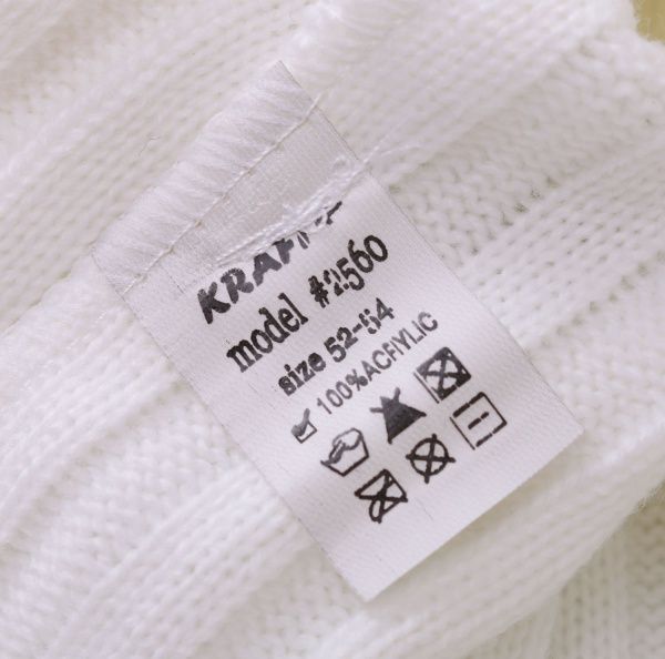 Шапочка детская для девочки Kraft+ 2560 р.52 белый 