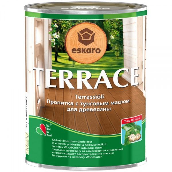 Масло для древесины Aura® Terrace Коричневый 0,9 л