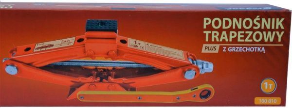 Домкрат механический Elegant винтовой ромбовидный с трещеткой 1 т