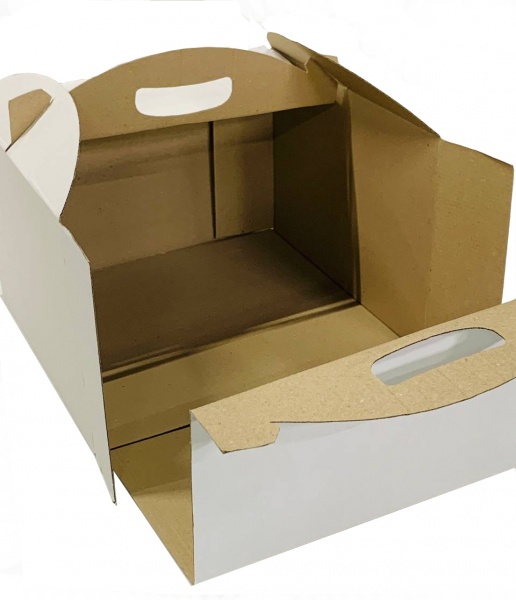 Коробка для торта Т22 белый 300x300x200 мм