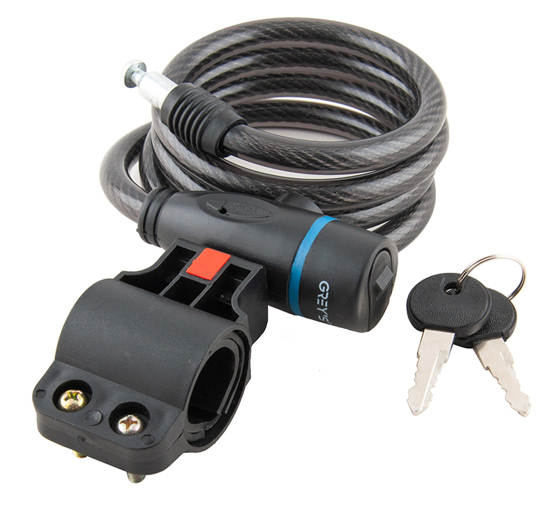 Замок велосипедний GREY'S GR51012 10х1200 мм