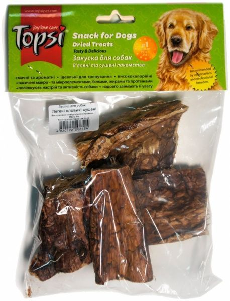 Лакомство Topsi Легкие говяжьи сушеные 60 г