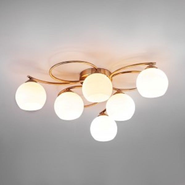 Люстра потолочная Strotskis Alba 6x40 Вт E27 античная бронза 30144/6 