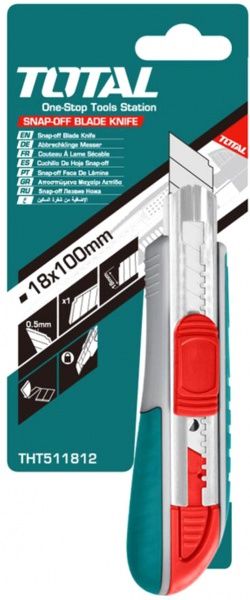 Нож Total строительный 178 мм THT511812