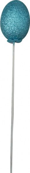 Топпер Яйцо с глиттером голубое, 6 см, Гулівер Країна