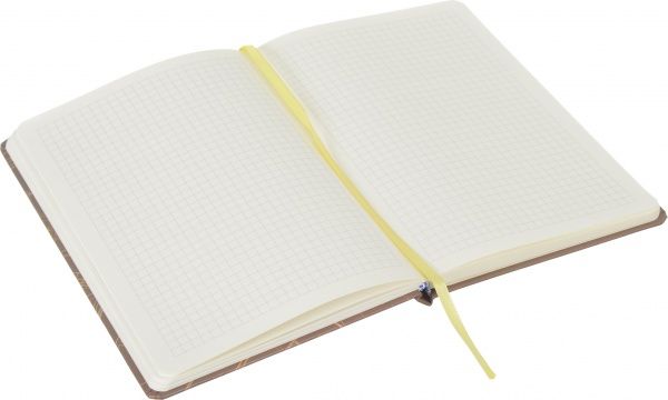 Книга для записей А5 в клетку желтый