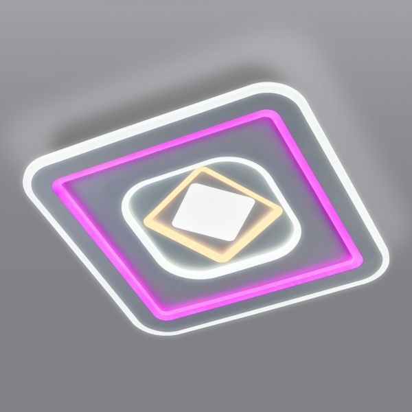 Світильник стельовий Strotskis Coloris LED з пультом ДК 206 Вт білий 90215/1 