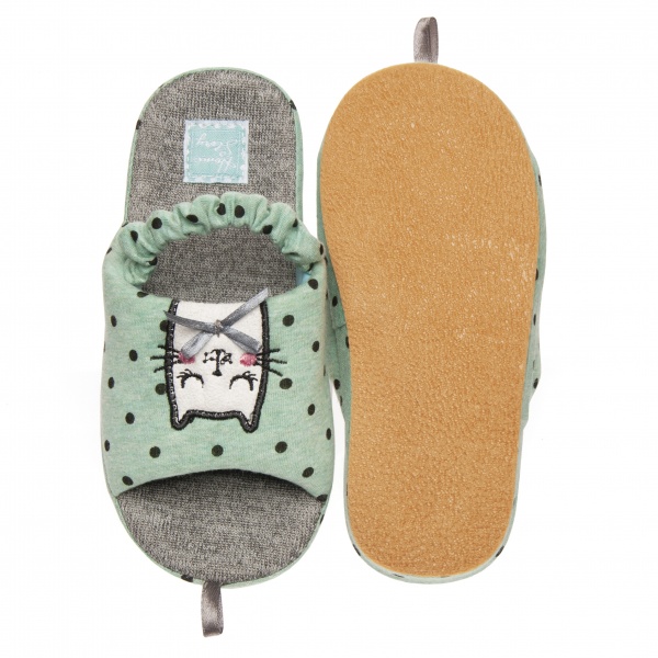 Капці дитячі для дівчинки Home Story р.25 м'ятний 210851-9 