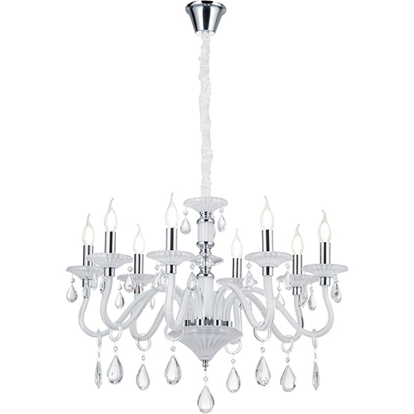 Люстра подвесная Victoria Lighting 8xE14 белый Arumi/SP8 