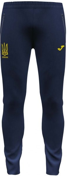 Штани форми збірної України 2021 Joma FED. FUTBOL UCRANIA LONG PANTS AT102367A331 р. S темно-синій