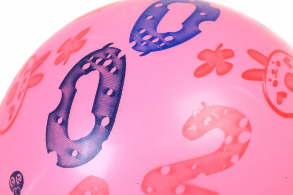 М'яч TCL Цифри 23 см рожевий 