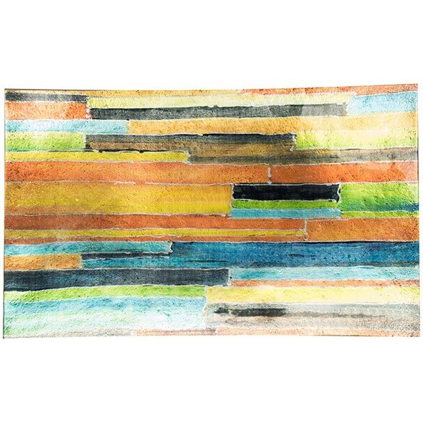 Блюдо Кольорові смужки 41.5x25.5 см