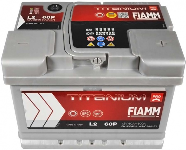 Аккумулятор автомобильный Fiamm TITANIUM PRO 6СТ- 60Аз 60Ah 600A 12V «+» справа