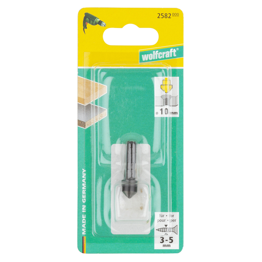 Зенковка Wolfcraft конусная с шестигранным хвостовиком 1 шт. 2582000