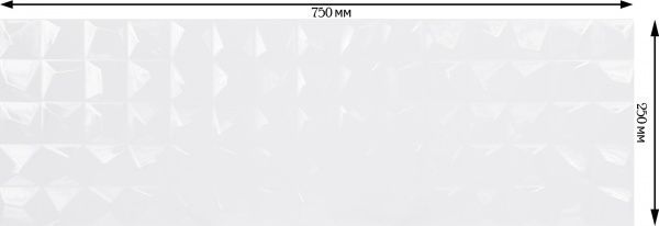 Плитка Cifre Pure клебер бланко 25x75 