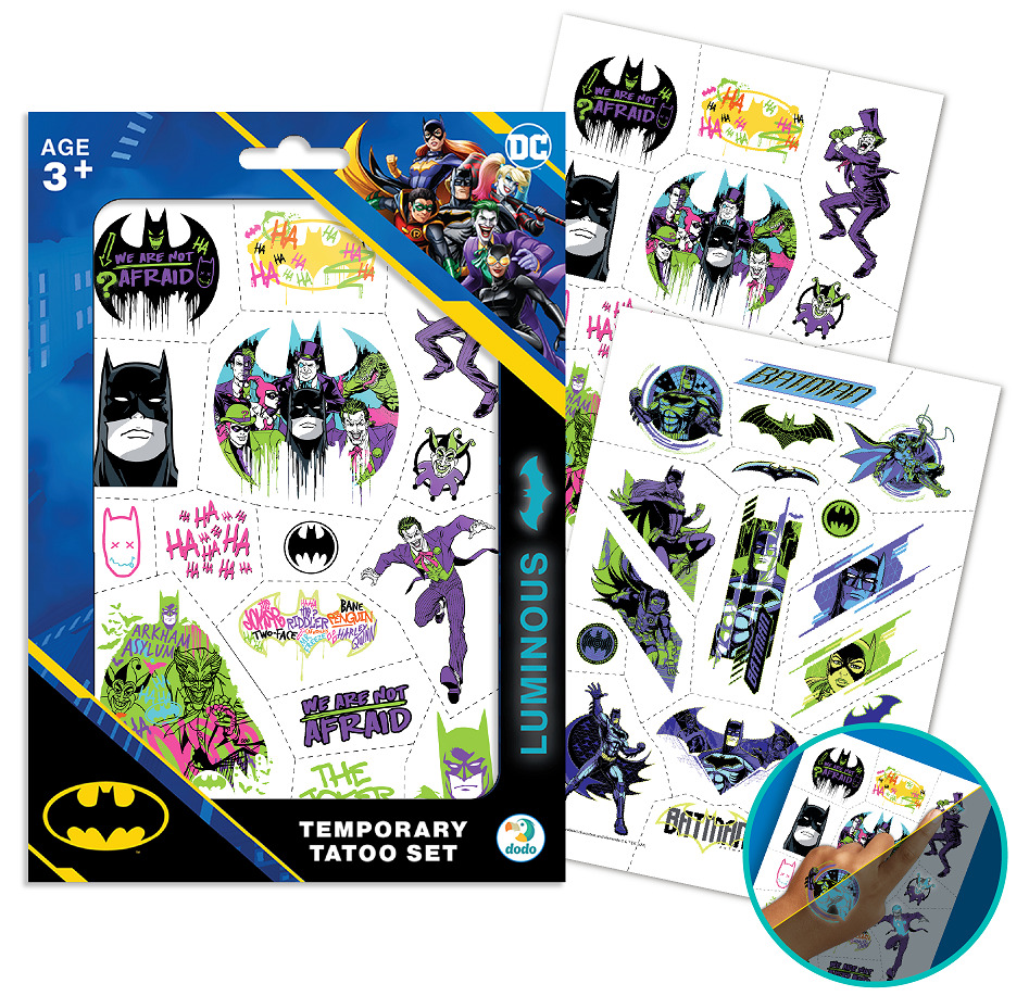 Набір наклейок-татуювань DoDo Команда Бетмена 200547