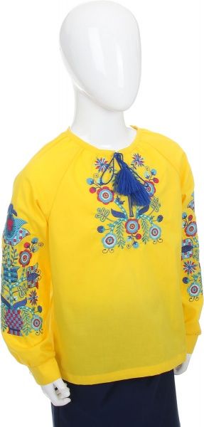 Вышиванка детская Эдельвика р.152 желтый 106-19/09 