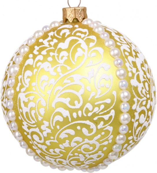 Шар новогодний Элит d 100 мм в ассортименте