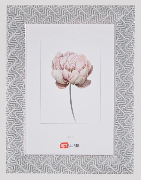 Рамка для фото Арт-Сервіс ЭА-01698 21х30 см білий із сріблястим 