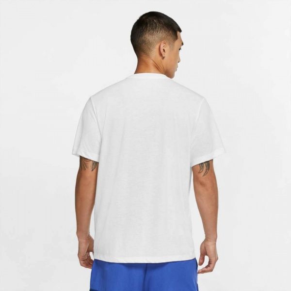 Футболка Nike NK DB TEE SW ATHLETE CW6950-100 р. M біло-червоний