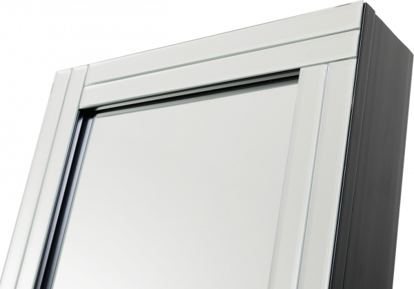 Підлогове дзеркало із секцією для зберігання аксесуарів A3618 3600x12300 мм чорний 