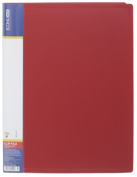 Скоросшиватель E31201 CLIP A с длинным прижимом цвет в ассортименте Economix