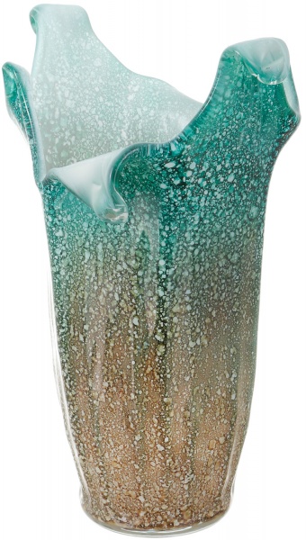Ваза Antonio Tammaro Gocce 37 см бирюзовая 