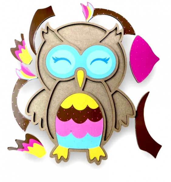 Пазл-мозаїка Apli Krapli Складанка Сова СК-05